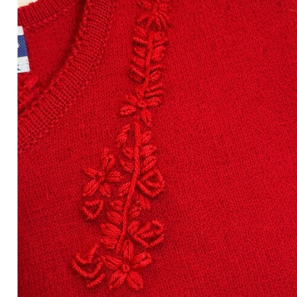 Vintage‎ Pendleton Boiled Red Wool Jacket Petite Small Embroidery Ornate Buttons - Picture 2 of 12